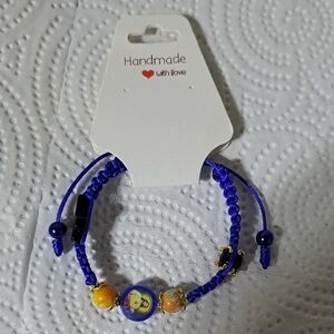 Vibrant Blue and Orange Jewelry Bracelet